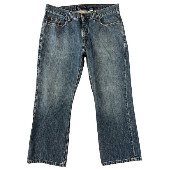 VTG Anchor Blue‎ Straight Boot Men Jeans Sz 36x30 - Picture 1 of 6